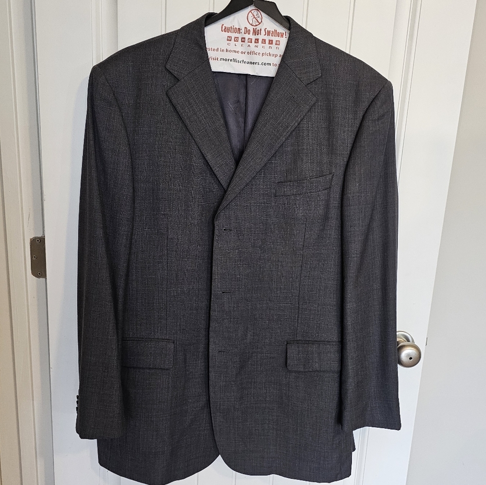 Men's Gray Blazer PRONTOMODA 100% Merino Wool